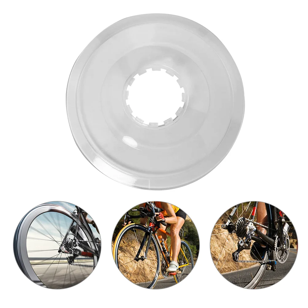 

2Pcs Transparent Bike Flywheel Cover Lightweight Bike Rear Hub Protector Flywheel Guard