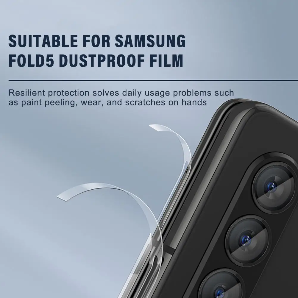 1 шт. для Samsung Fold5 Пылезащитная пленка Zip 5 невидимая Пылезащитная  рамка для телефона с высоким разрешением пленка боковая устойчивая к  царапинам пленка | AliExpress