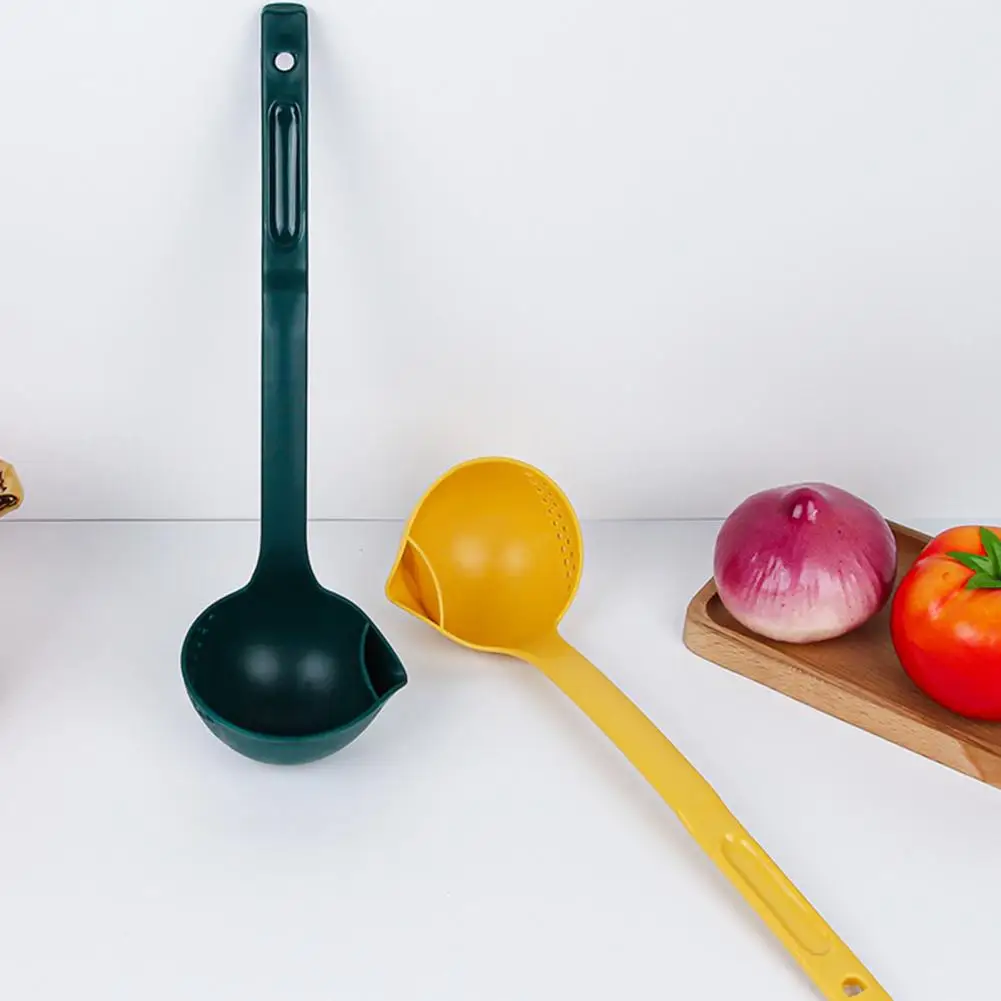 Creative Hot Pot Spoon Creative Oil-separating Spoon Long Handle Food-grade Pp Material Easy Skimming Safe Cooking for Hot Pot