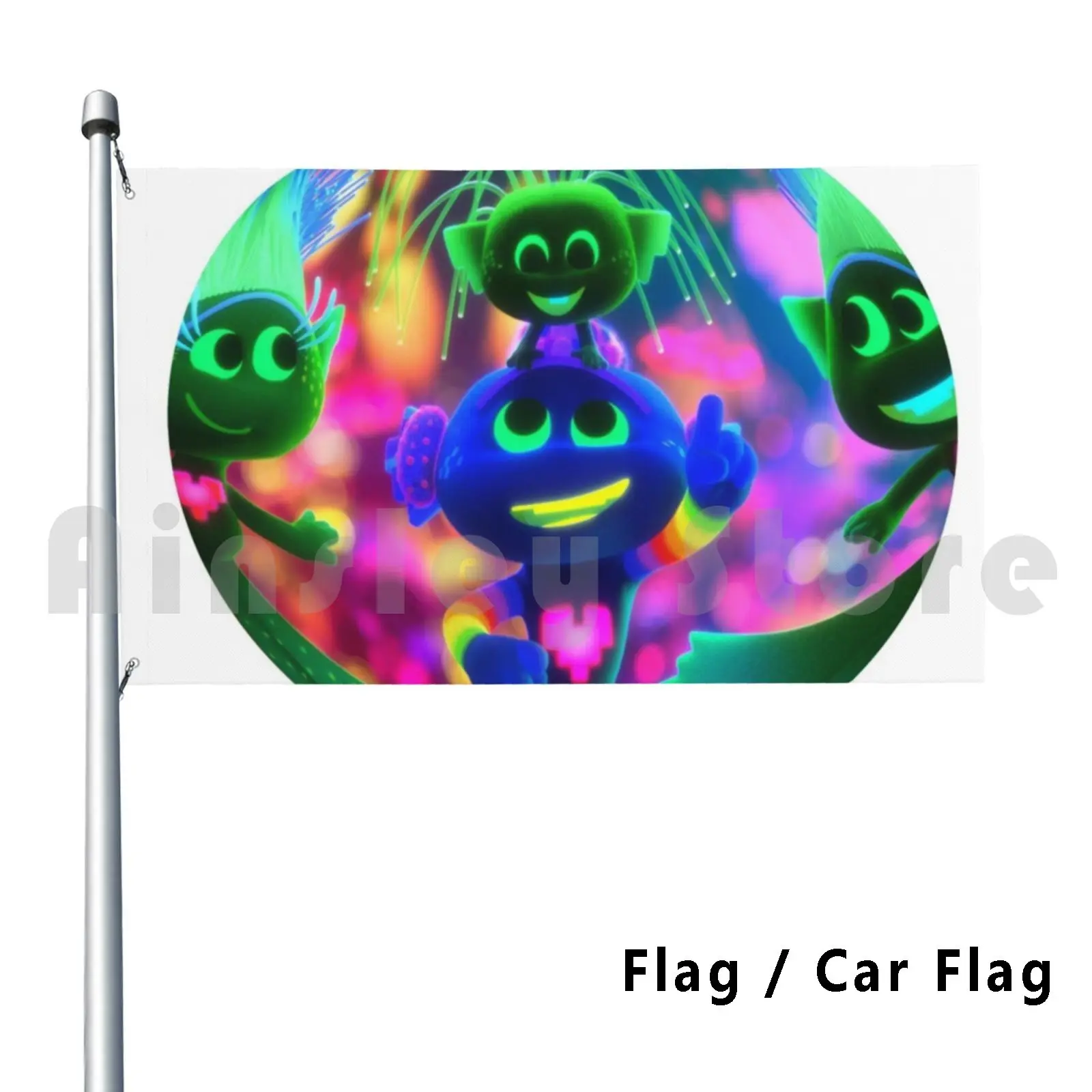 Trolls 2 Outdoor Decor Flag Car Flag Trolls