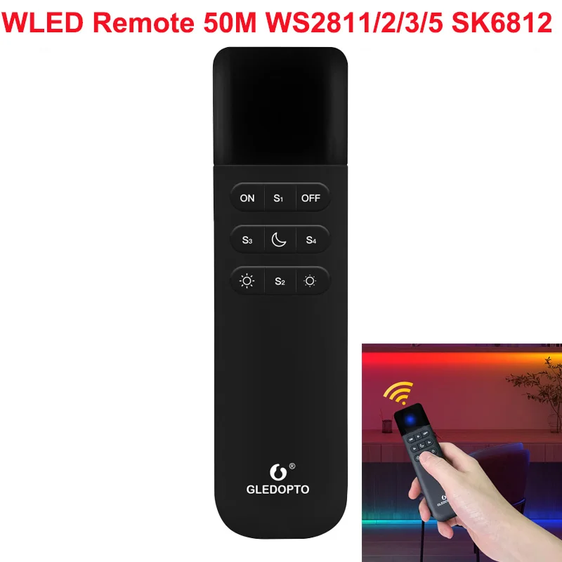 ตัวเลือกสินค้า ตัวควบคุมแสงอัจฉริยะ ESP32 WLED 4 ช่องควบคุม