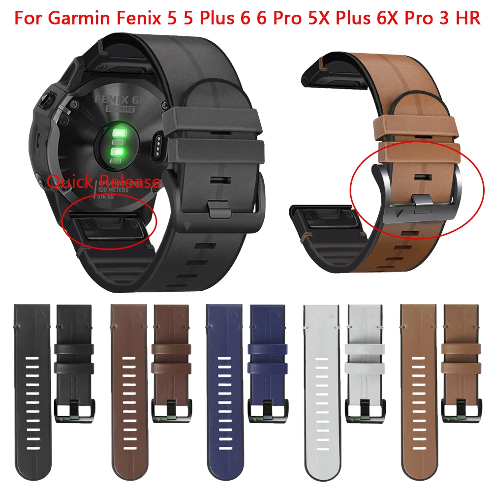 

Ремешок силиконовый для смарт-часов Garmin Fenix 6X 6 Pro 5X 5 Plus 3 HR 935 945