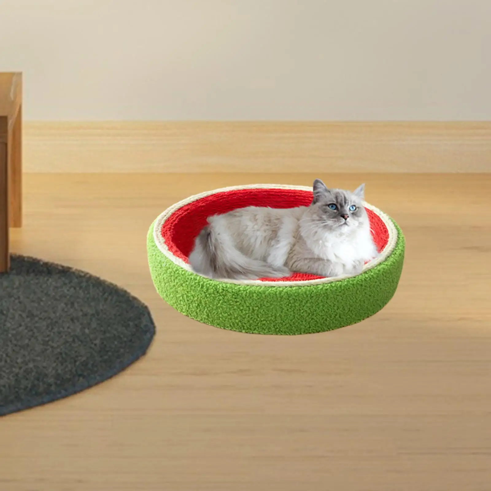 Sisal Cat Scratching Board Watermelon Cat Nest Multifunctional Kitten Sleeping Nest Luxury Pet Cat Lounge Bed Grinding Claws