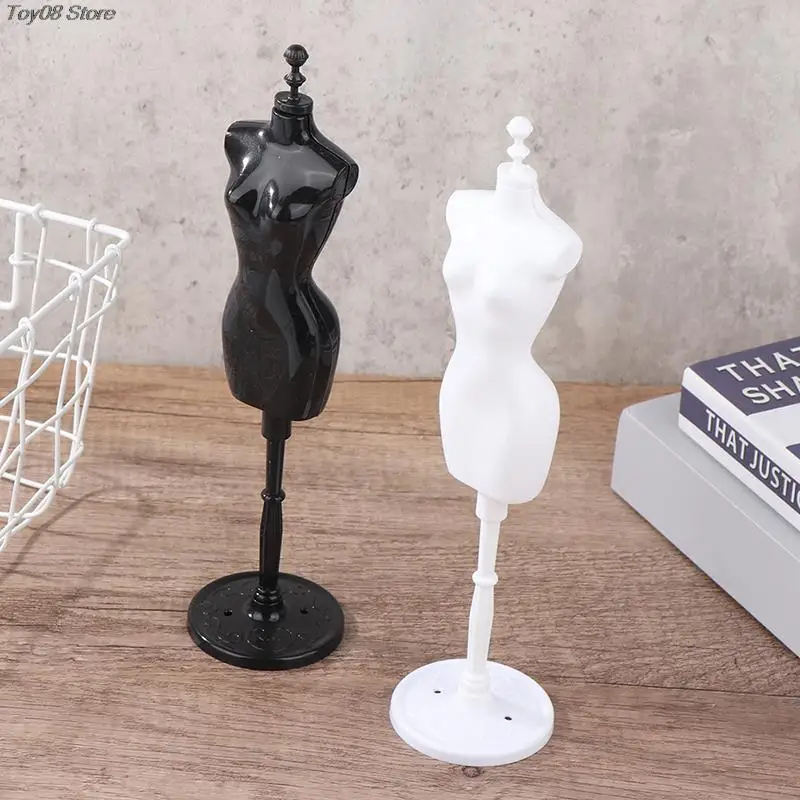 

1Set 1:6 Dollhouse Miniature Mannequin Model Skirt Support Humanoid Coat Hanger For Doll Accessories Kids Toys Gift
