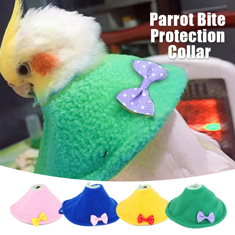 

2 Pcs Pet Birds Neckerchief Parrot Cloak Bib Anti-bite Anti-pecking Protection Collar Parrot Pet Bird Supplies Accessories