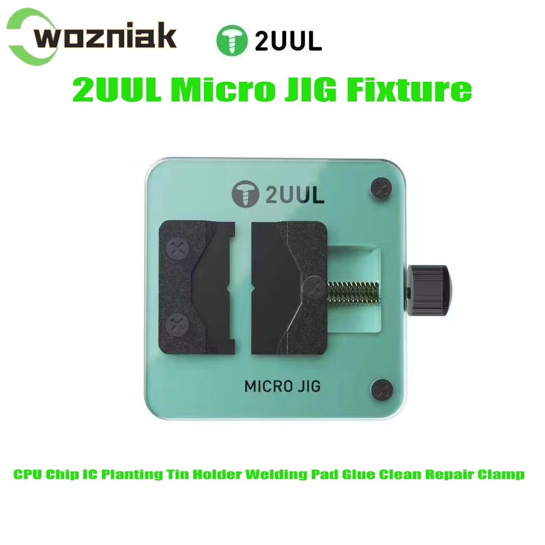 2UUL 마이크로 지그 고정장치 휴대폰 마더보드 PCB 보드 CPU 칩 IC 심기 주석 거치대 용접 패드 접착제, 깨끗한 수리 클램프