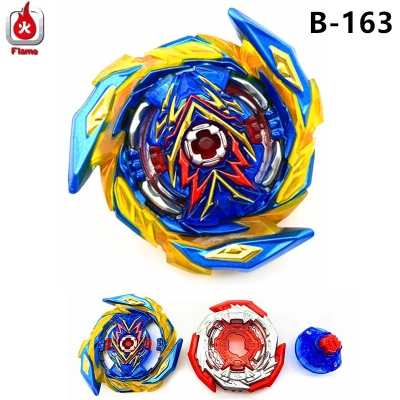 Spinning Top Toy Battle Tops Battle Top Toy Beyblade Toys Gyroscope Toy Flame B-163 Super King Booster Brave Valkyrie Rubber Spinning Top Toys For Children