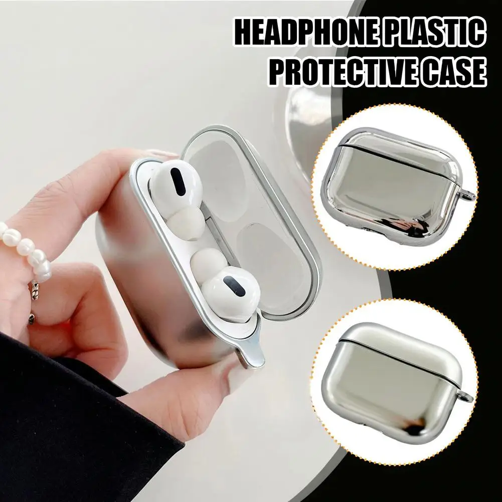 Silver Electroplating Earphone Case with Keychain Box