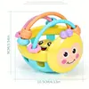 1 Pc 10cm Baby Toy Catch Ball Bendy Baby Walker Rattles Develop Intelligence Ball 0-12 Months Plastic Bell Rattle Doll 2