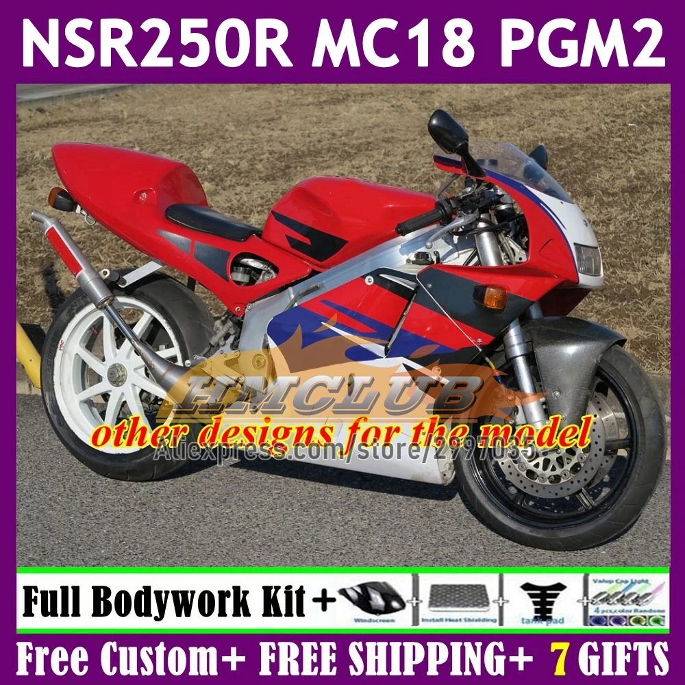 Fairings For HONDA NSR250R MC 18 red black NS250 NSR 250 R 250R CC