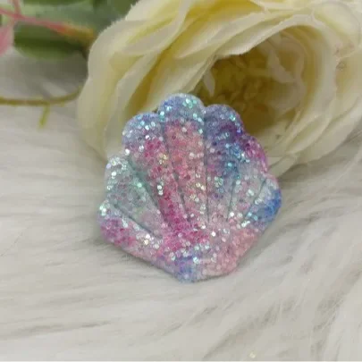 Colorful Sparkling Simulated Diamond Shell Phone Case Accessories Children's Headwear Jewelry Ocean Series DIY Mobile Phone Cove