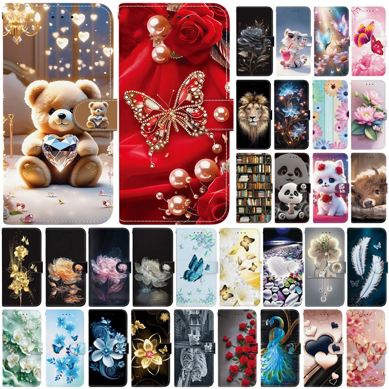 Fashion Leather Flip Wallet Phone Case with Stand – Premium Cover and Holder