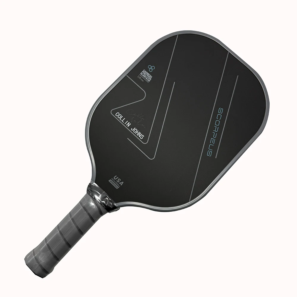 USAPA Approved Collin Johns Scorpeus CFS 16mm Core Thermoforming 3 Layer Toray T700 Carbon Fiber Pickleball Paddle pickleball paddle