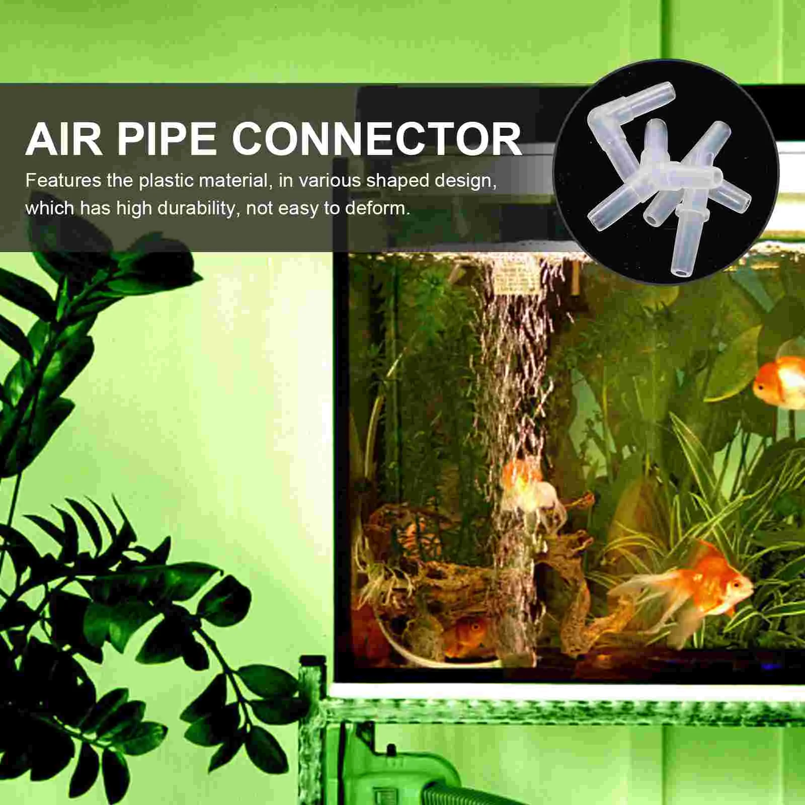 40 Pcs Fish Tank Adapter Air Tube Pump Valve Connector Hose Airline Tubing Aquarium 6