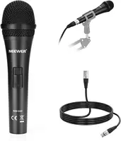 NW-040 Cardioid Dynamic Microphone with XLR Cable, Metal Housing, Unidirectional Mic for Vocals, Instruments, Podcasting
