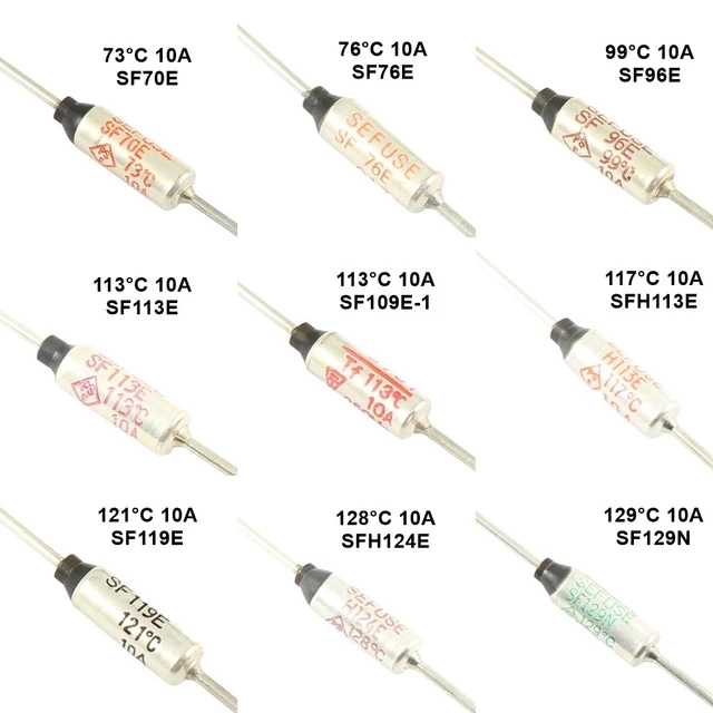 Thermal Fuse 10A 250V Thermal Fuse 15A 250V Thermal Fuse RY, 43 OFF