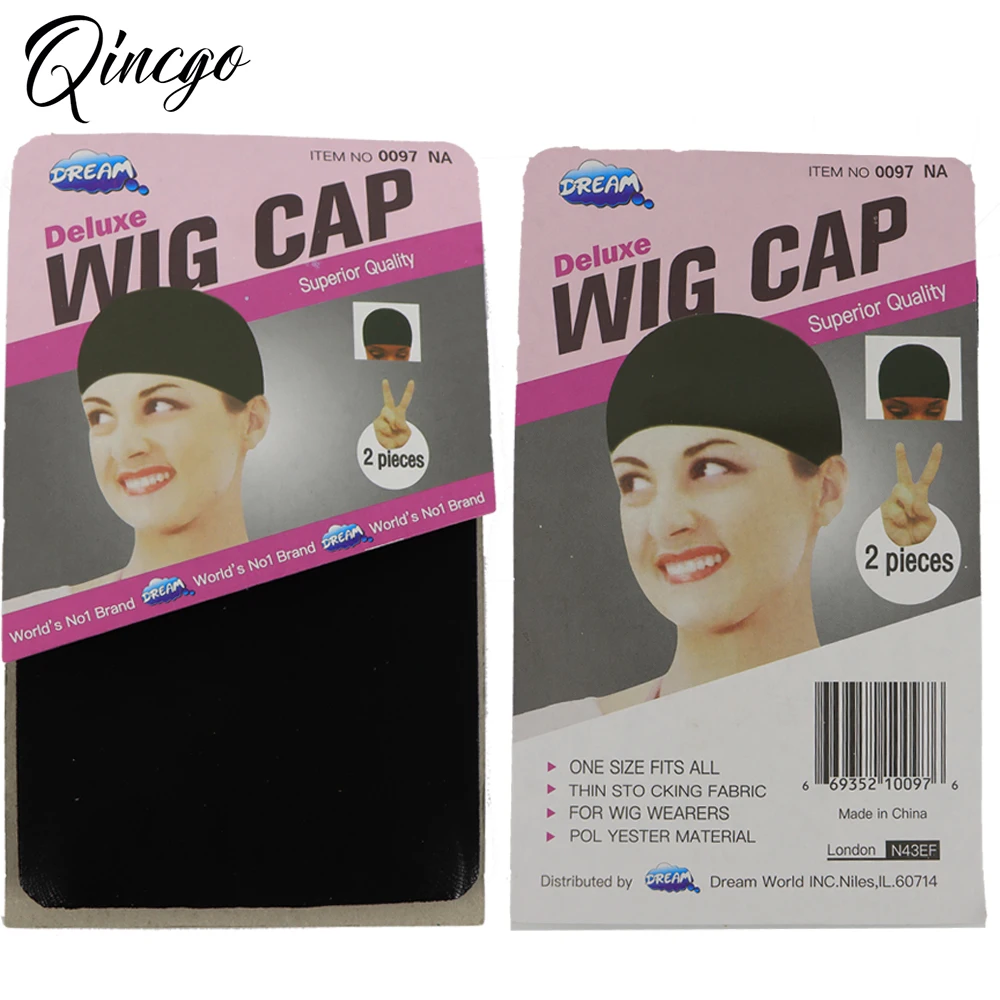 2Pcs (1 bag) Wig Cap Hair Net Fashion Stretchable Hair Nets Nylon Mesh Wig Net Making Wigs Free Size For Wig Caps