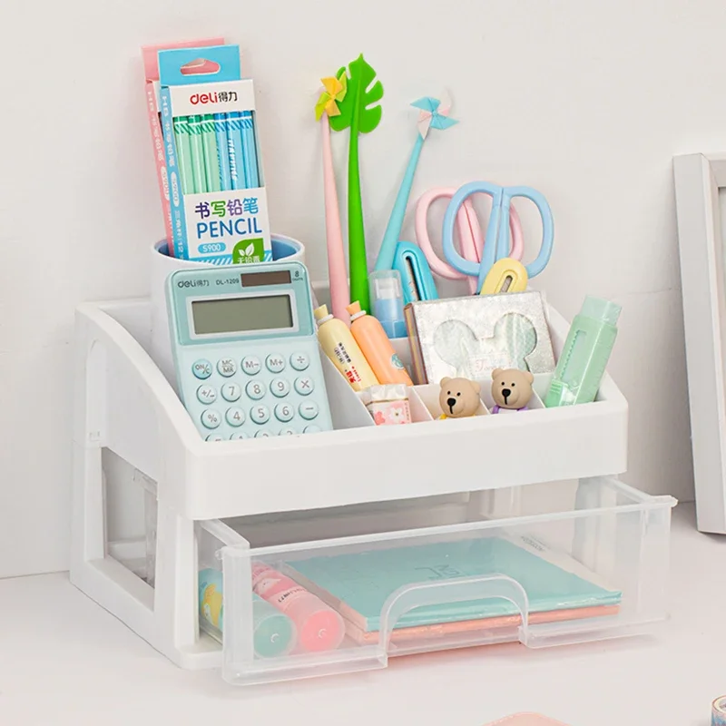 Kids Desk Organizer, Desk Storage, Desk Pencil Holder, Pencil Storage  Holder Compatible With School, Office And Classroom (pink)