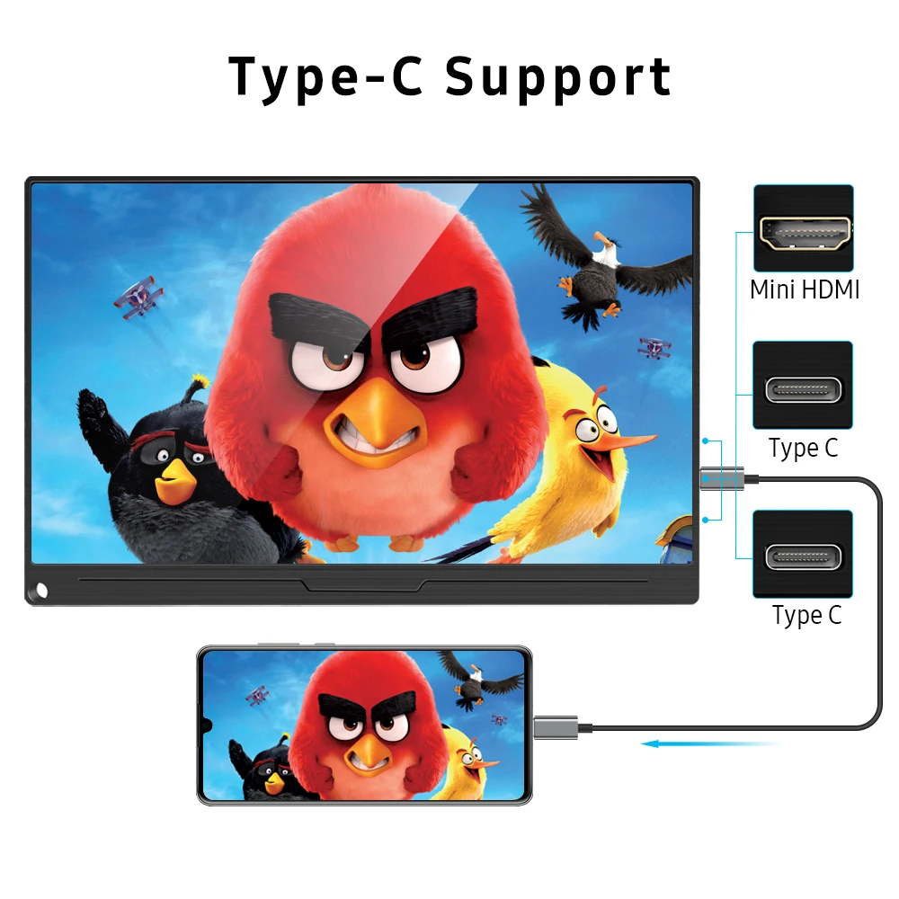 UPERFECT-15.6 FHD 1080P 60hz ޴ , Xbox ġ ƮϿ, cŸ HDMI ȣȯ, ܺ  