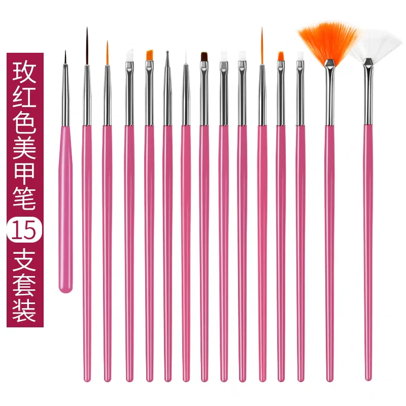 BJD Doll Accessories, Daily Makeup and Touch Up Accessories, Nail Brush Set, Wire Drawing Brush, Gradient Painting Tool, 4-Color