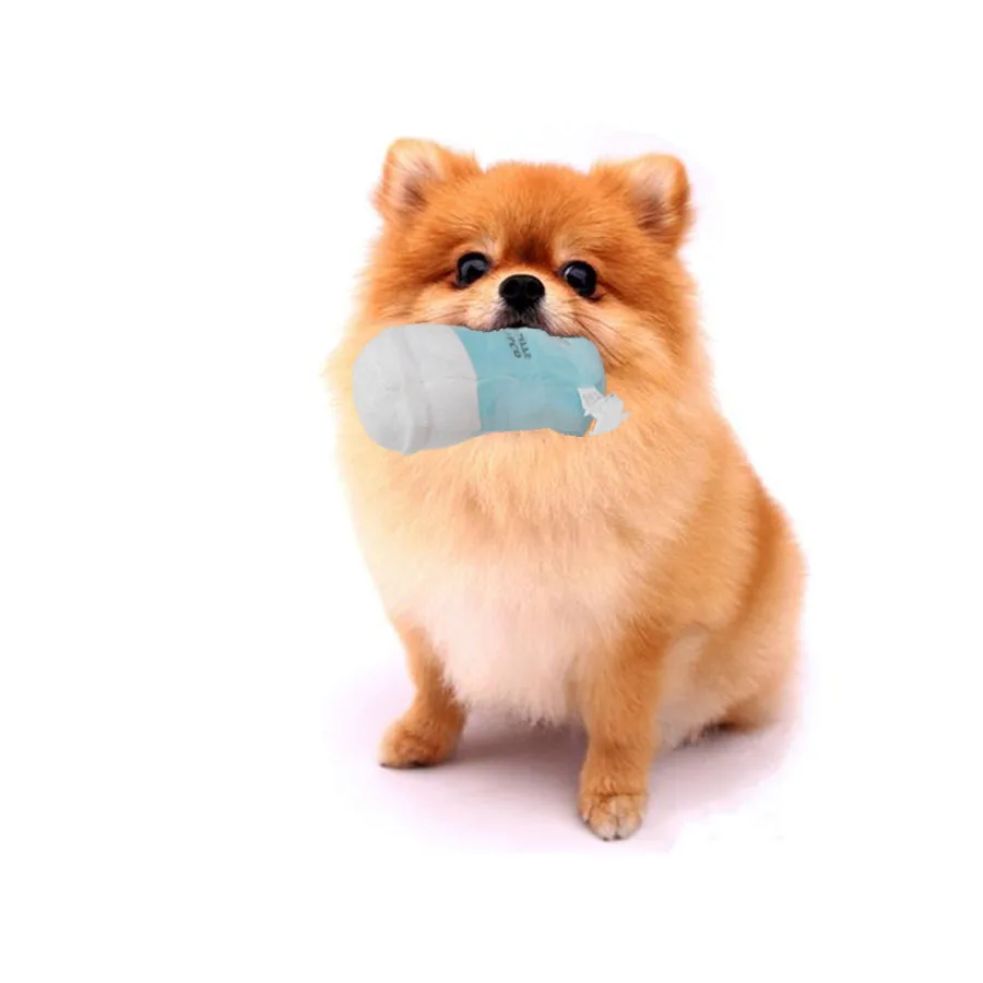 Lovely Stuffed Plush Pet Chewing Toys Plush Dog Wine Bottle Squeaky Toys With BB Sound 5