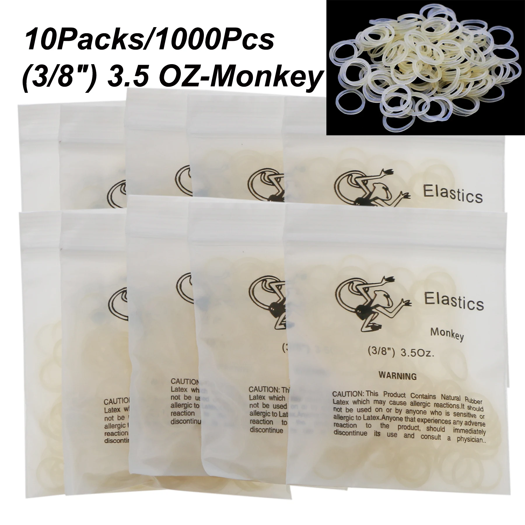 Elastici Modificate Per Laboratorio Dentale 1000 Elastici Ortodontici In Lattice Naturale - Per Apparecchi Dentali, Usati In Odontoiatria E Laboratori Anelli Dentali Lattice - Foto 8