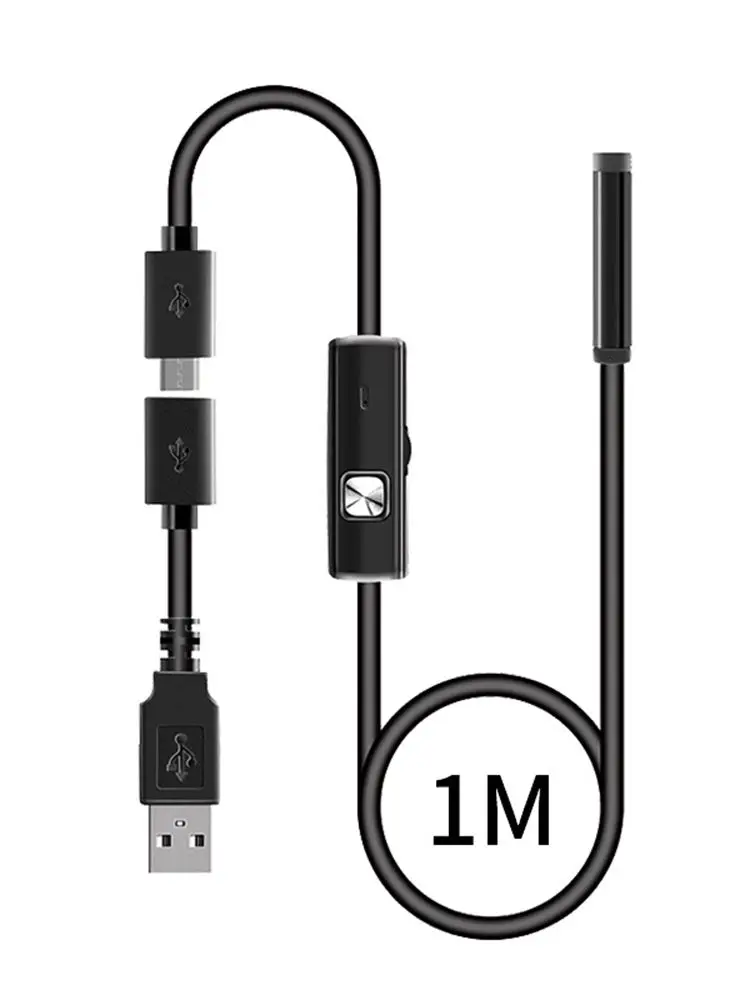 7mmEndoscopeCameraMicroUSBOTGTypeCWaterproof6AdjustableLEDs