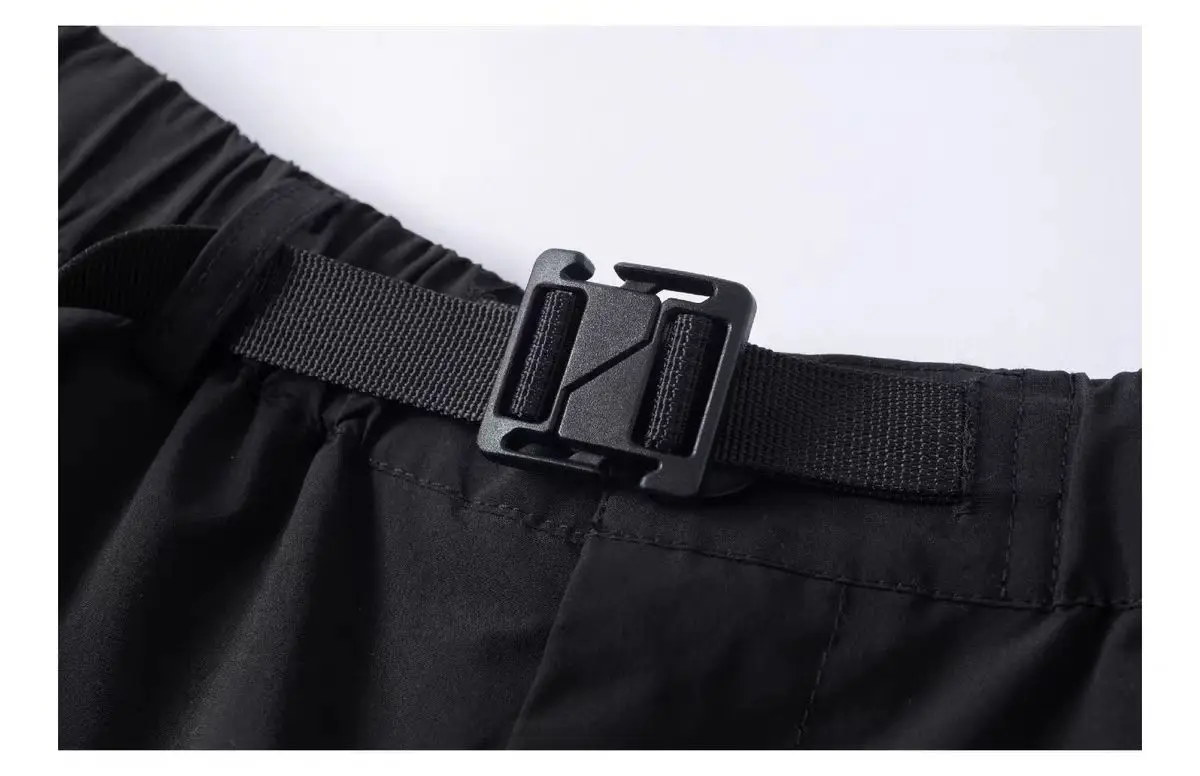 Silenstorm 24aw Outdoor straight leg soft shell pants integrated belt ykk zippers contrast color mesh techwear gorpcore