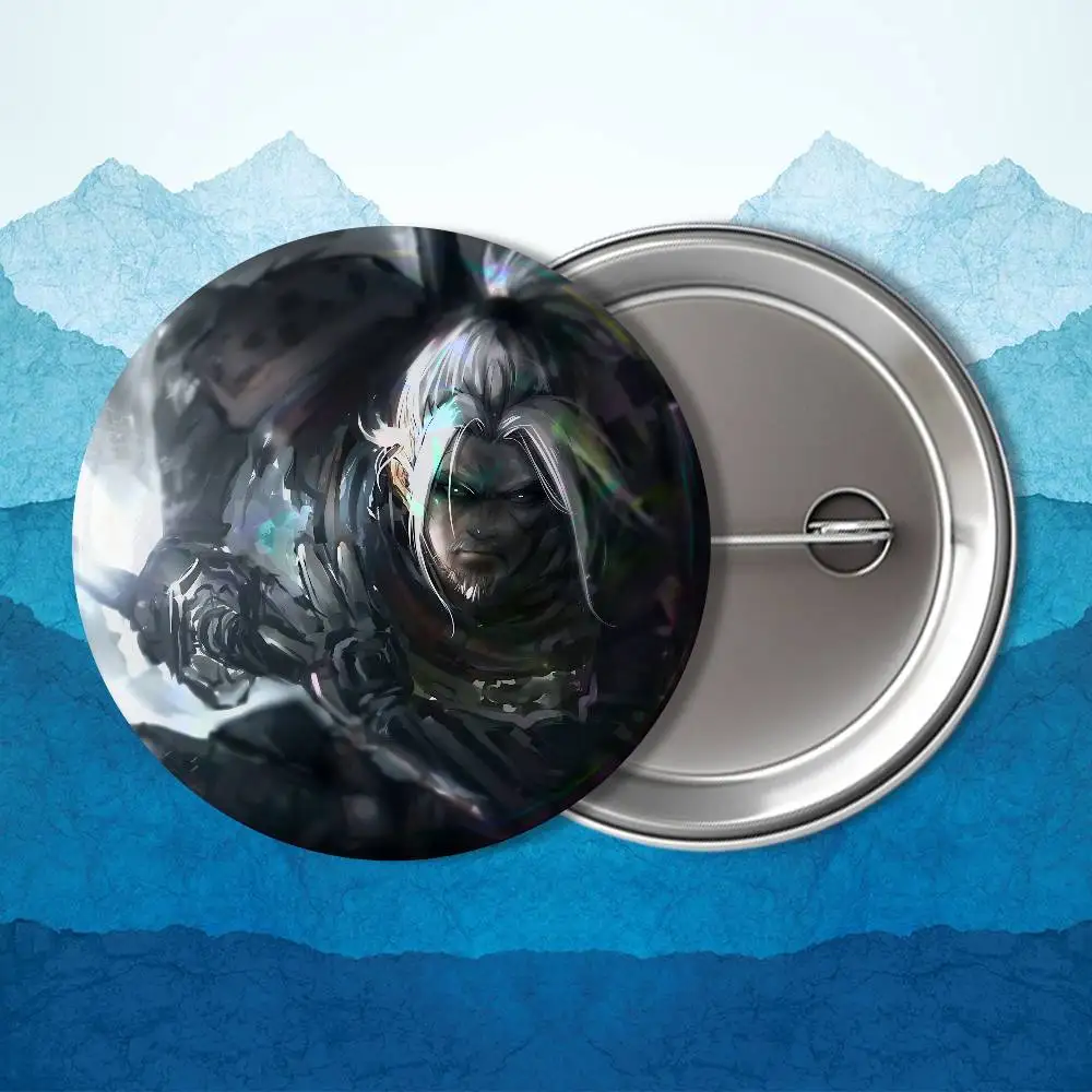 게임 Mumyo Nioh 배지 배낭 의류 장식 Tinplate Round Brooch 친구를 위한 재미있는 맞춤 선물