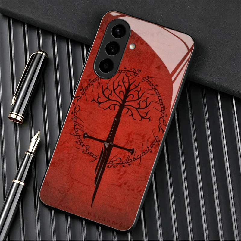 Elegant Lord of the Rings Glass Phone Case