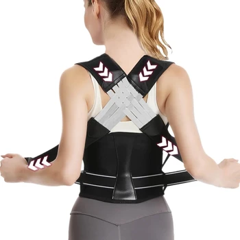 Adjustable Posture Corrector - Thoracic Support Brace for Hunched Back, Neck & Shoulder Pain Relief 1