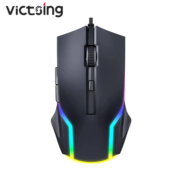 1 Pcs USB Wired Gaming Mouse for PC Laptop Computer 6 Buttons Mice Fashion  Cool Black RGB Backlit Mouse Precision 6400 DPI - AliExpress