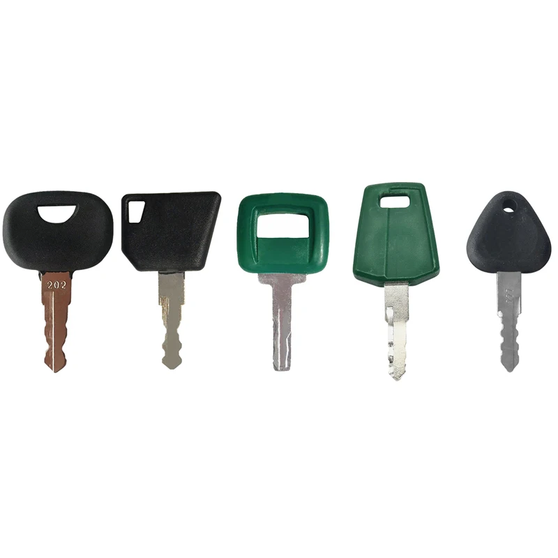 701/45501 70145501 C001 17225331 11039228 RE183935 New 5Pcs Heavy Equipment Ignition Keys Compatible with Volvo Excavators