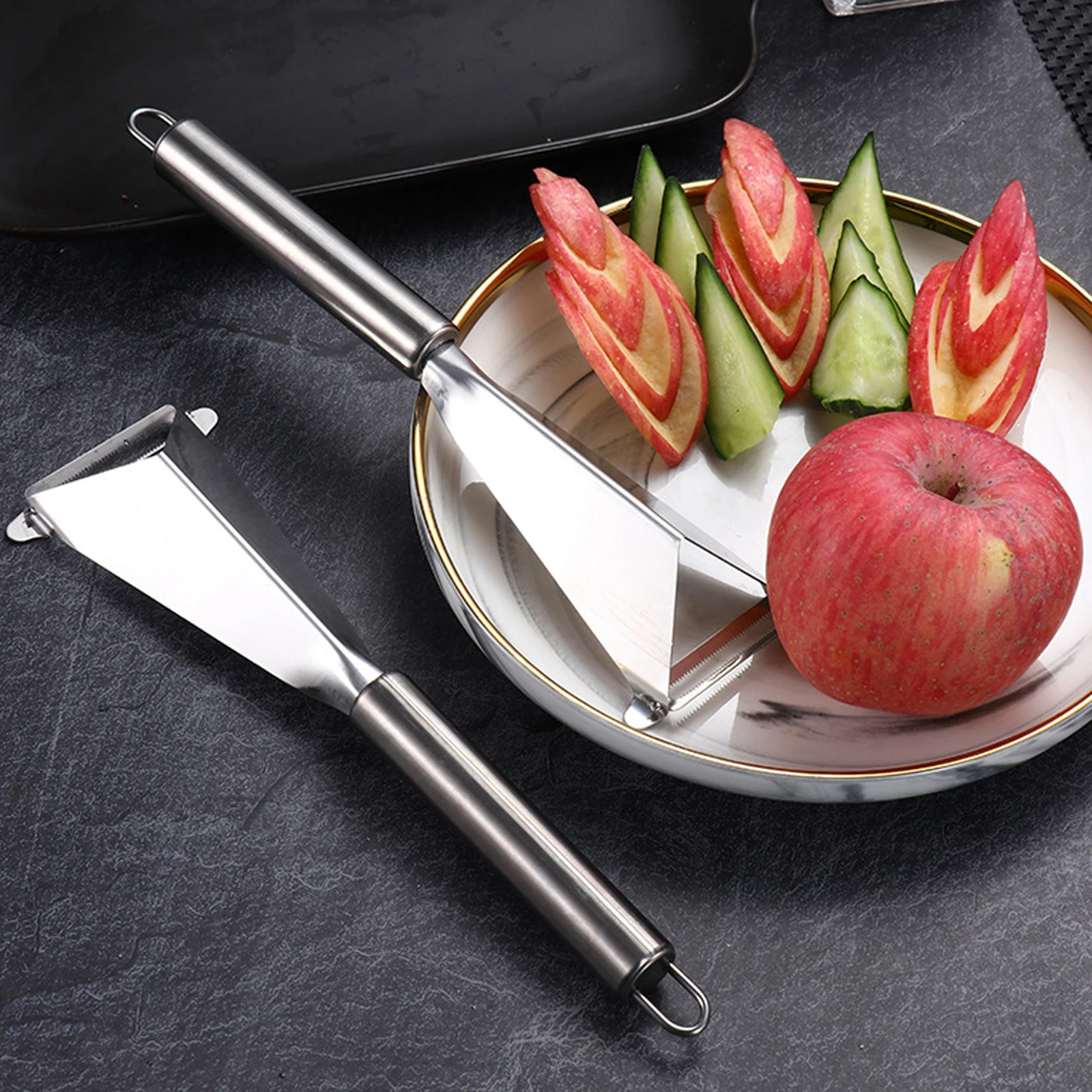 CarvingFruitKnifeStainlessSteelTriangleFruitCarvingKnife