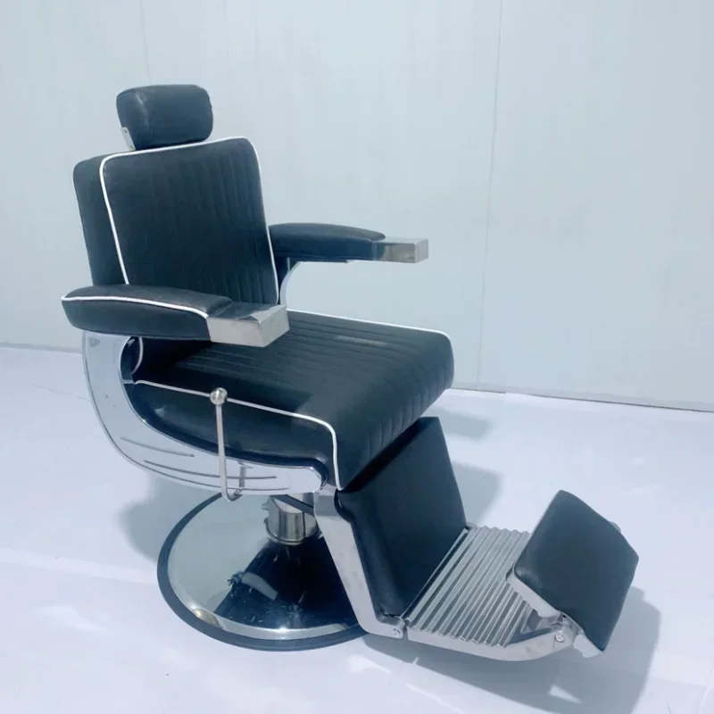 Hair Salon Dedicated Barber Chairs Recliner Retro Hairdressing Lifting Barber Chair Rotate Silla Barberia Beauty FurnitureQF50BC