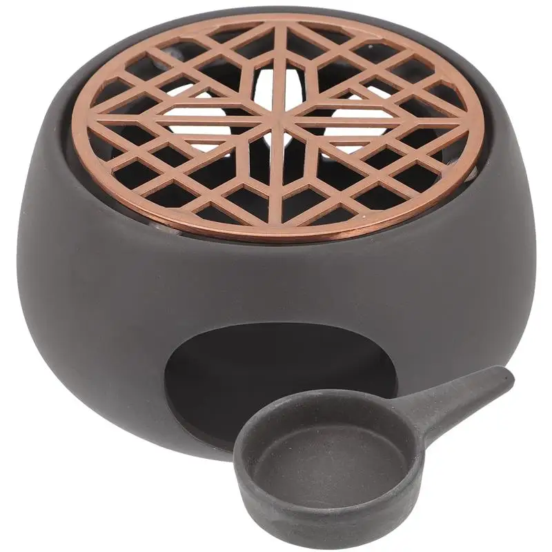 Teapot Warmers Japanese Ceramic Teapot Warmer Holder Base Retro Tea Warmer Holder Kung Fu Teapot Heating Stove Teaware