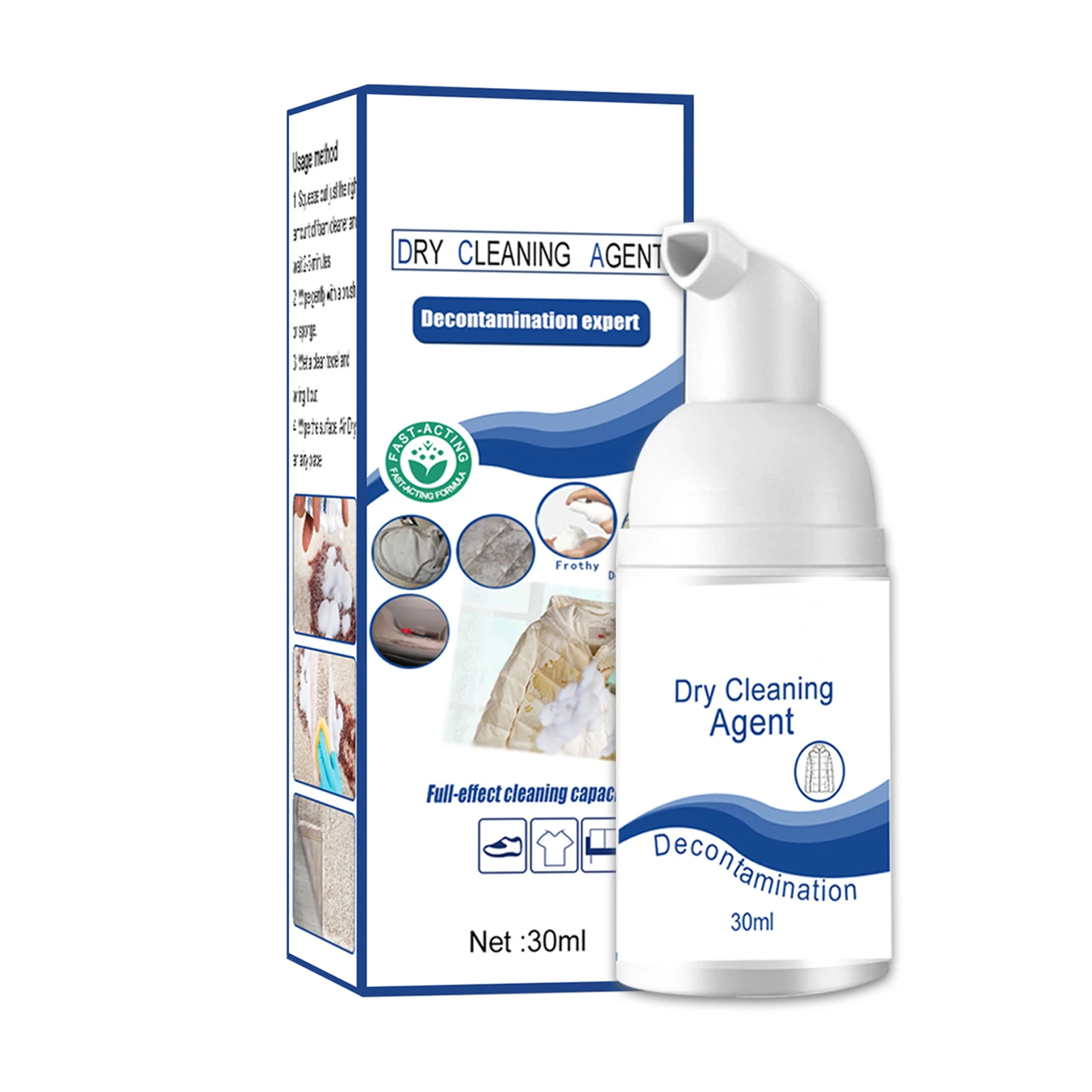 30ml Stain Remover Laundry Spot Cleaner Dry Cleaning Agent For Down