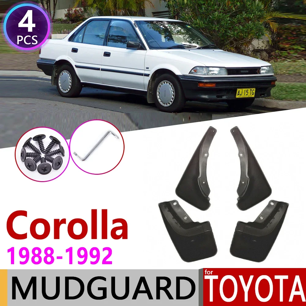 

Car Mudflap for Toyota Corolla AE90 E90 1988~1992 Fender Mud Guard Splash Flaps Mudguards Accessories 1989 1990 1991 6th 6 Gen