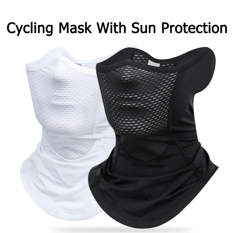 

UPF 50+ Ice Silk Sports Neck Gaiter Outdoor Dust Sunscreen Motorcycle Cycling Half Face Mask