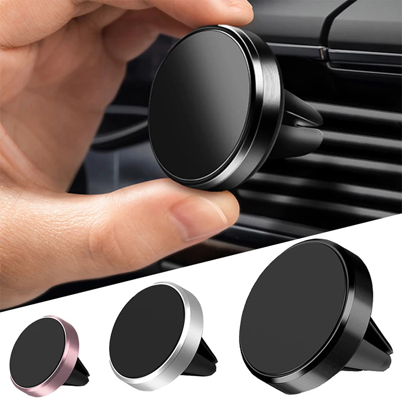 Magnetic Phone Holder in Car GPS Air Vent Mount Magnet Stand Car Mobile Phone Holder Car Accessories Interior Car Magnet Sticker