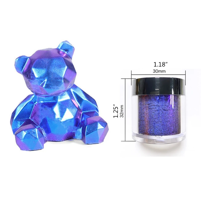 New Color Changing Pigment Natural Pearl Powder High-Brightness Glitter Discolor DIY Epoxy Resin Dye Nail Makeup Pigment Filler
