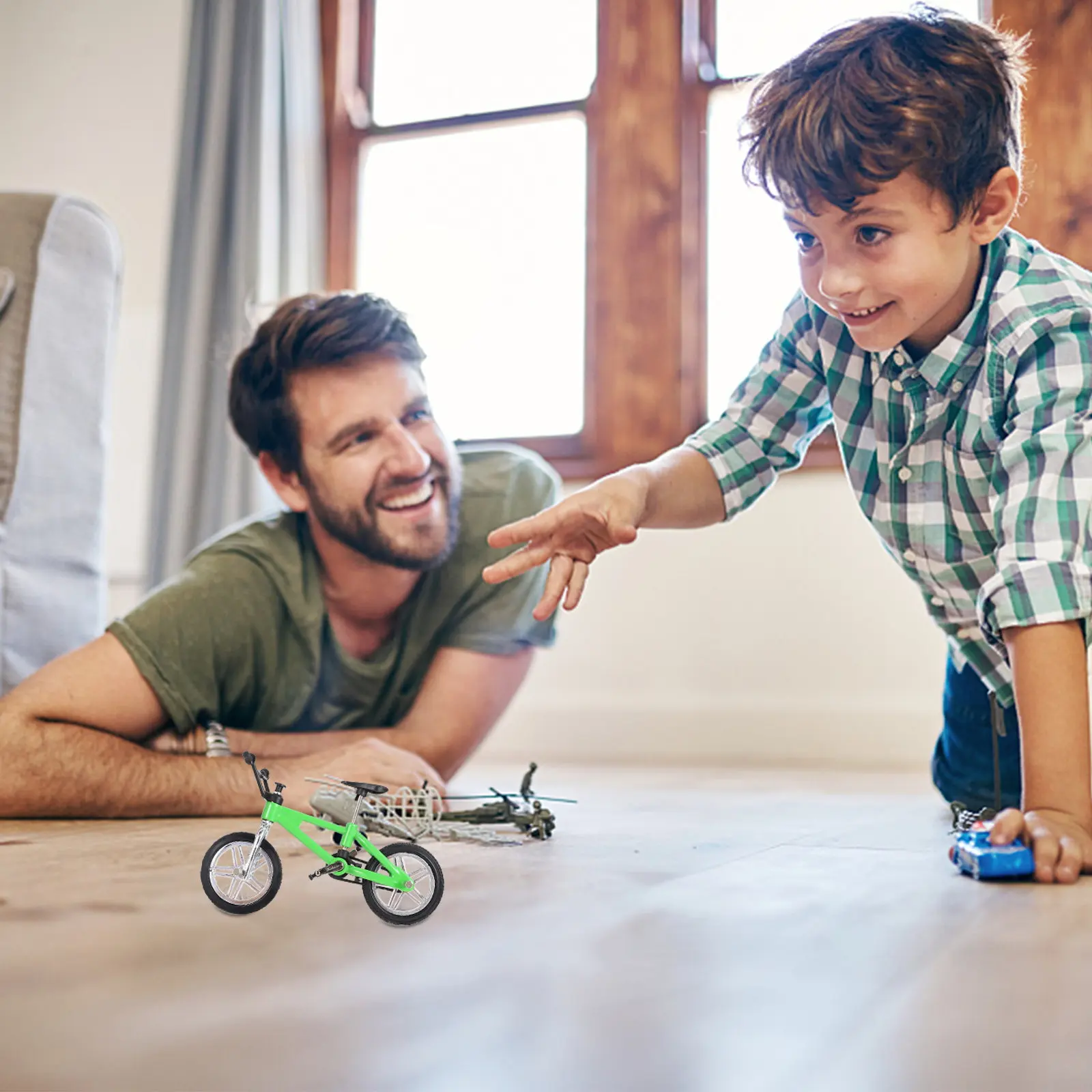 1세트 핑거 바이크 데스크탑 시뮬레이션 합금 핑거 자전거 어린이 생일 선물 자전거 장난감 모델 미니 MTB