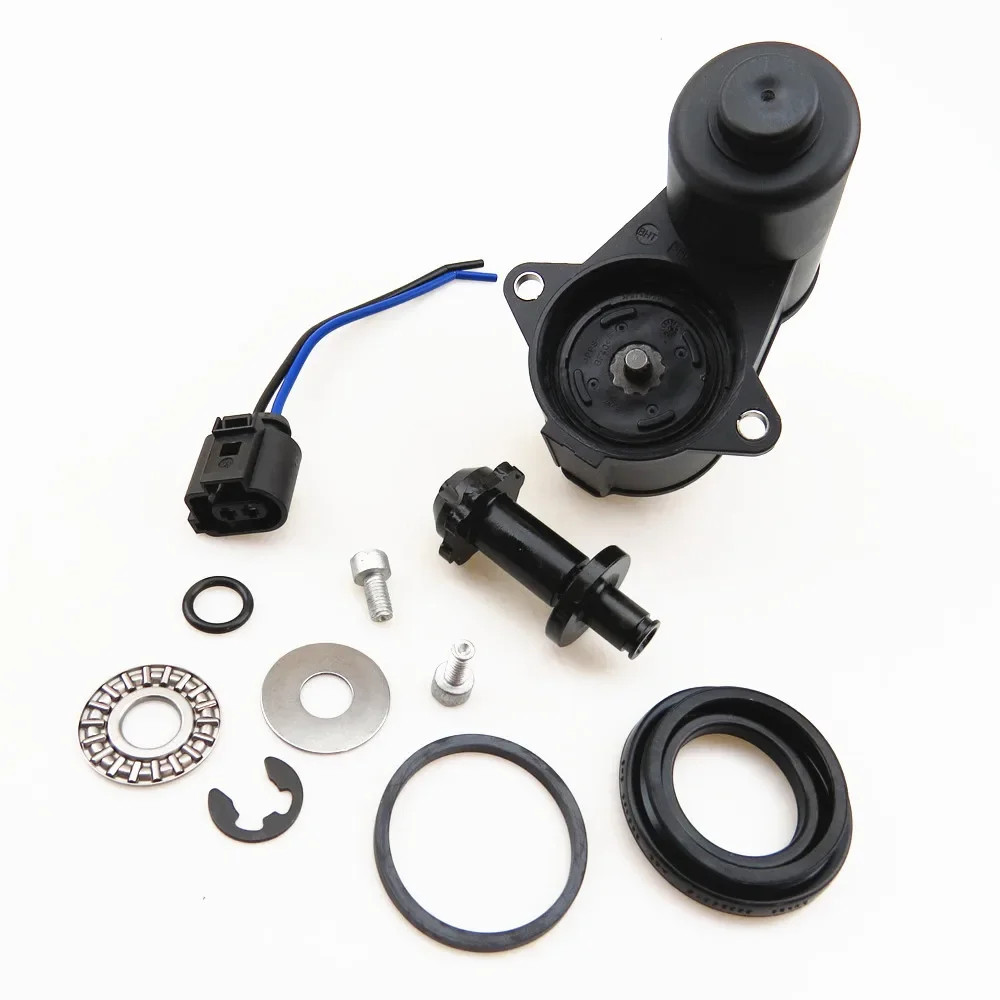 12 Teeth Rear Wheel Brake Motor & Bearing Screw Kit + Cable Pigtail Plug 32332267 For Audi Q3 VW Tiguan Passat B6 B7 Seat Alhambra
