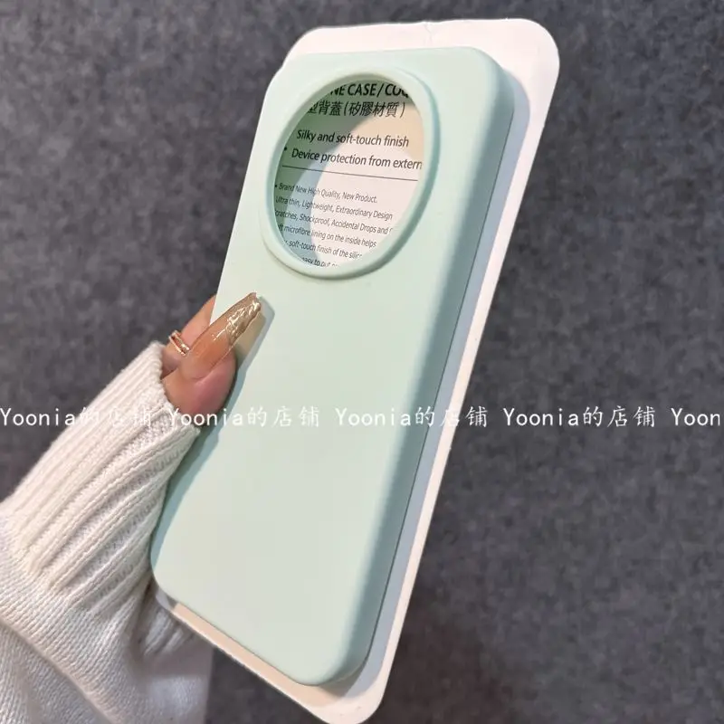 Liquid Silicone Soft Case – Skin-Friendly Back Cover in Fresh Design