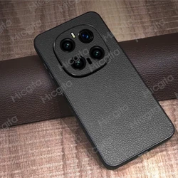 Premium Genuine Leather Shockproof Business Case - Durable Luxury Cover - Magic 7 Pro (Black)