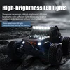 1/16 Rc Cars 16103 50km/h 4x4 Off Road with LED 2.4G Remote Control Car Waterproof Remote Control for Adults and Kids 3