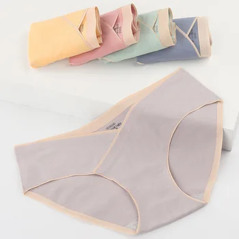 1-5PCS Pure Cotton Thin Pregnant Women's Low Waisted Seamless Underwear Soft and Comfortable Oversized Breathable Triangle Pants