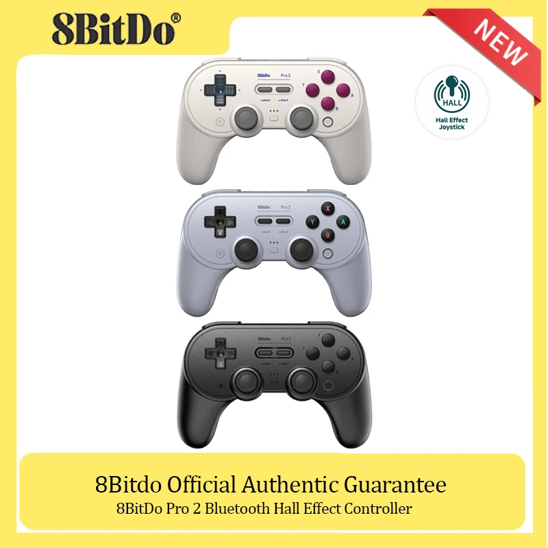 8Bitdo Pro 2 Controller Gamepad Bluetooth Con Joystick Effetto Hall Per Nintendo Switch,Pc,Macos,Android,Steam Deck E Raspberry Pi