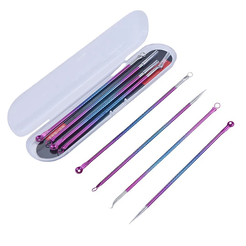 

4 шт., крючки для удаления чёрных точек на комедоне