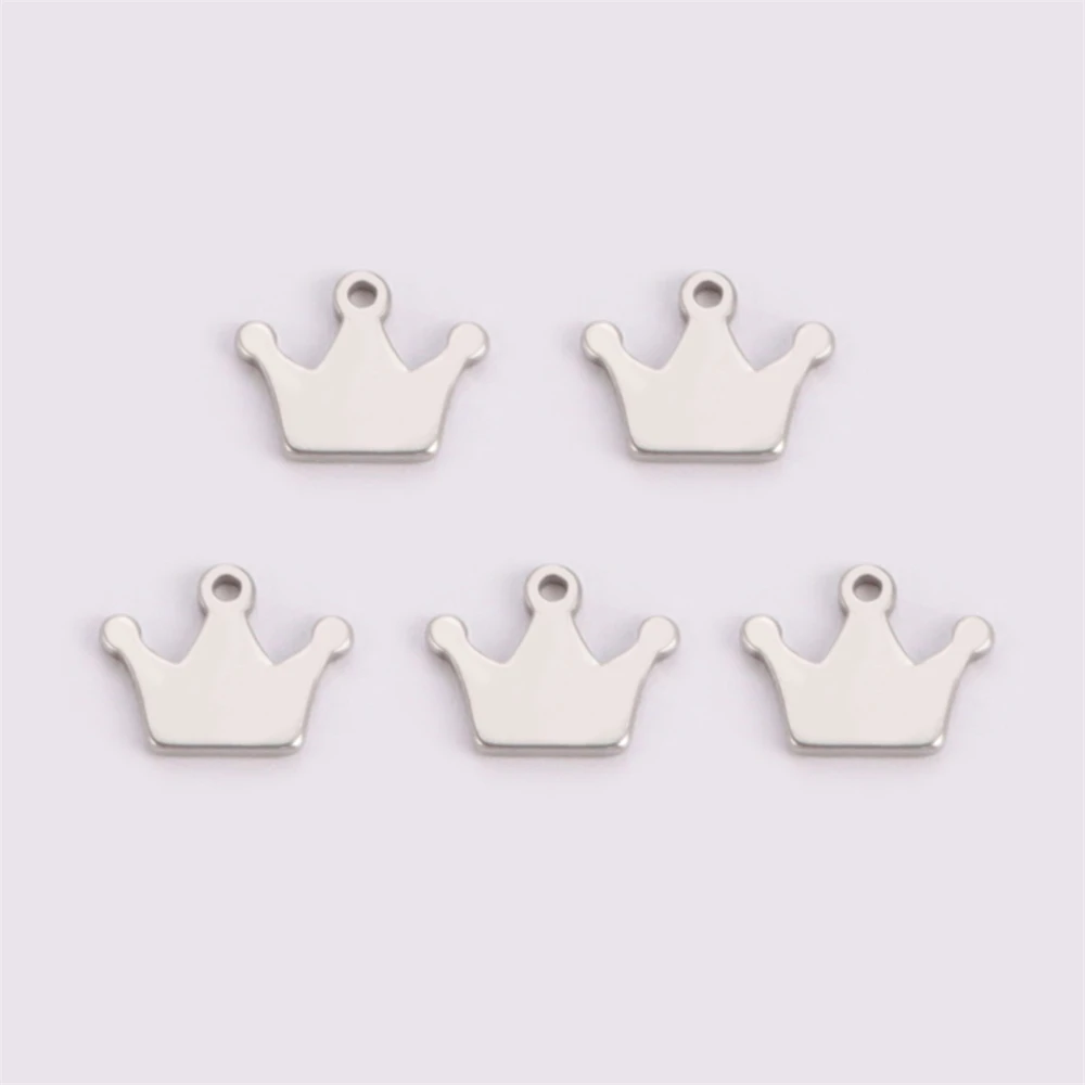 10 teile/los Großhandel Edelstahl DIY Halskette Ohrringe Charms Für Schmuck Machen Tier Baum Krone Winzige Anhänger Zubehör – Detail 17